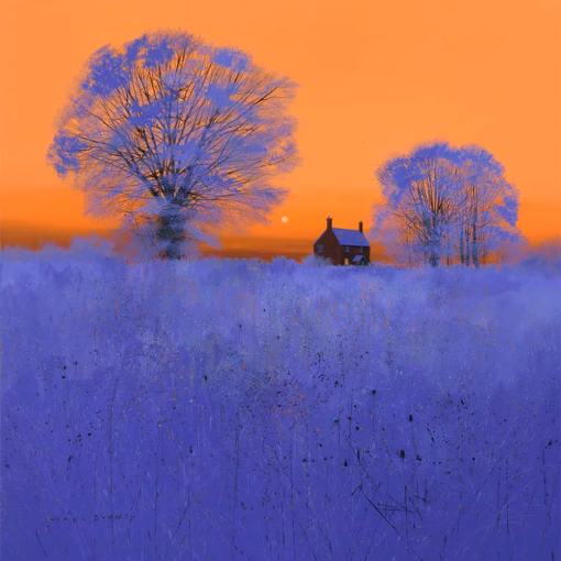 Paul Evans ‘Hoar Frost’, Paul Evans, ink & acrylic, 2022.