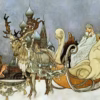 Christmas Cards: ‘The Snow Queen’, Charles Robinson, 20th century.