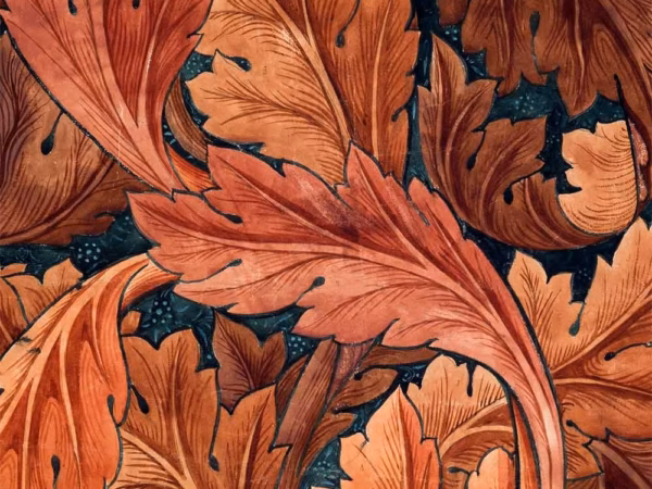 William Morris Greetings Cards: ‘Acanthus’, William Morris, watercolour, 1879/81.