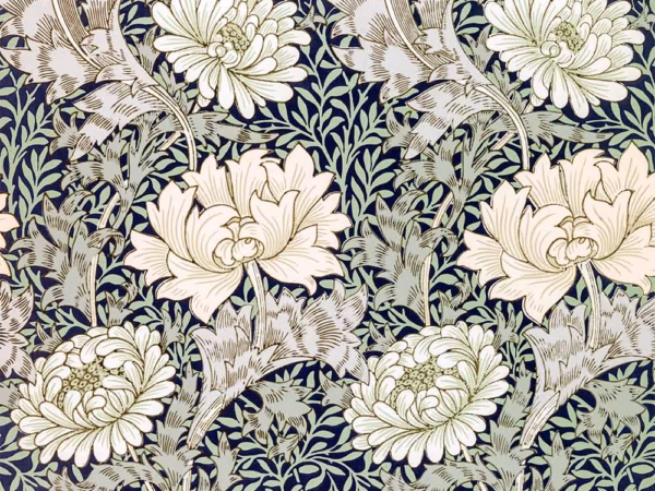 William Morris Greetings Cards: ‘Chrysanthemum’, designed by William Morris, 1877.