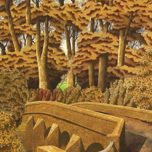 ‘Uredale Crossing at Kilgram’, Simon Palmer, watercolour with ink and gouache, 2021.