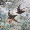 Bruno Liljefors Greetings Cards: ‘Common Swift’, Bruno Liljefors, oil on canvas, 1886.