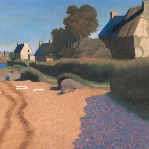 Félix Vallotton postcards: ‘Landscape at Loguivy’, Félix Vallotton, oil on canvas, 1923.