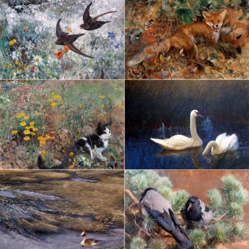 Bruno Liljefors Postcards: Collection No. 1.