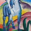 Franz Marc Greetings Cards: ‘Blue Horse I’, Franz Marc, oil on canvas, 1911.