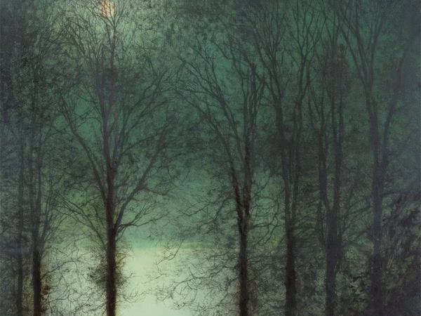 ‘Figure in Moonlight’, John Atkinson Grimshaw, oil on canvas, 19th Century.