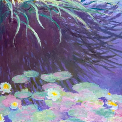 Claude Monet Postcards: ‘Nymphéas Avec Reflets De Hautes Herbes’, Claude Monet, oil on canvas, 1914.