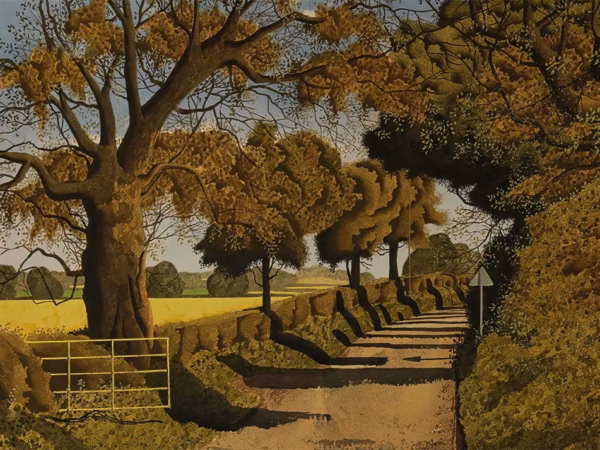 Simon Palmer Prints: ‘Saturday Lunchtime’, Simon Palmer, watercolour with ink and gouache, 2019.