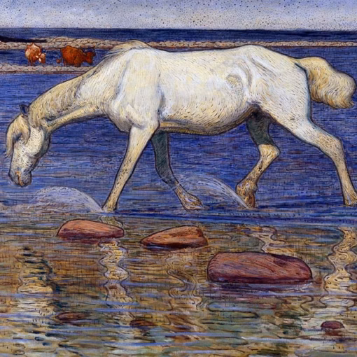 Nils Kreuger Postcards: ‘On Stoney Ground’, Nils Kreuger, oil on board, 1903.
