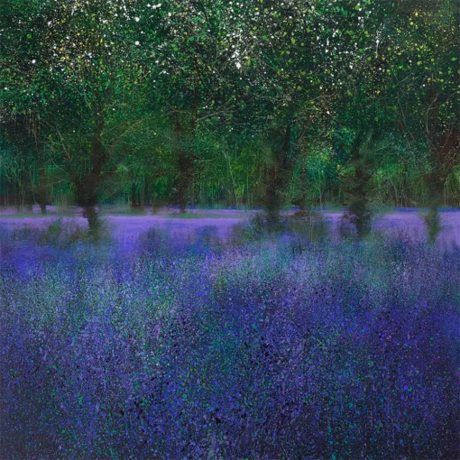 Paul Evans Cards: ‘Stallington Wood’, Paul Evans, ink and acrylic, 2022.