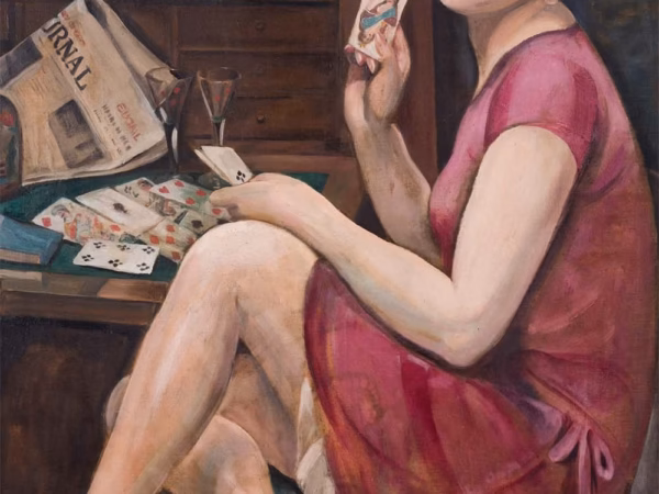 Gerda Wegener Cards: ‘Queen of Hearts – Portrait of Lili’, Gerda Wegener, watercolour on paper, Paris, 1928.