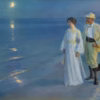 The Skagen Painters: ‘Summer Evening at Skagen Beach – The Artist and his Wife’, Peder Severin Krøyer, oil on canvas, 1899.