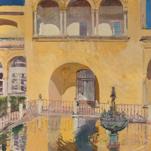 ‘Palacio De Carlos V, Alcázar De Sevilla’, Joaquín Sorolla, oil on canvas, 1908.