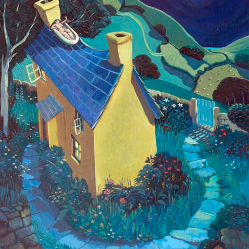‘Bathsheba’, Jo March, acrylic on board.