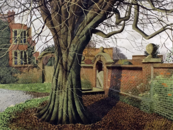 Simon Palmer Art: ‘The Garden Gate, Glyndebourne’, Simon Palmer, watercolour, gouache and ink.
