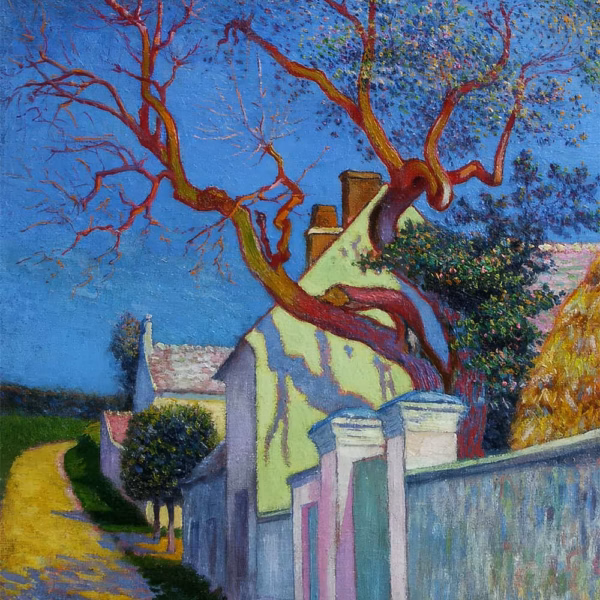 ‘The Red Tree House’ or ‘The Road’ Léo Gausson, oil on canvas, circa 1900.