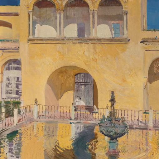 ‘Palacio De Carlos V, Alcázar De Sevilla’, Joaquín Sorolla, oil on canvas, 1908.