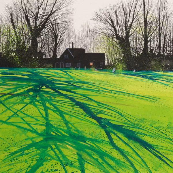 Paul Evans Cards: ‘Light on the Landscape’, Paul Evans, ink and acrylic.