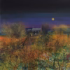 Paul Evans Cards: ‘Morvah Moon’, Paul Evans, ink and acrylic.