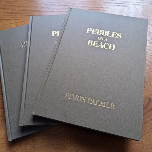 Simon Palmer Books - 'Pebbles on a Beach'.