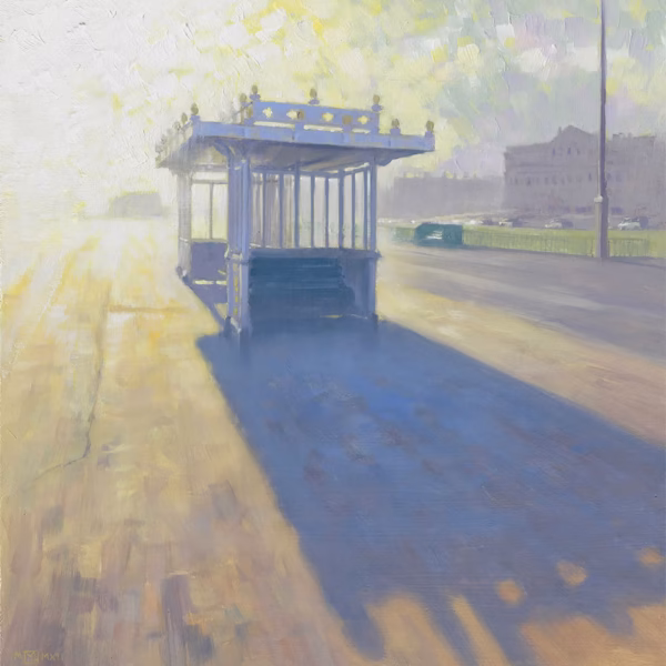 ‘Shelter’, Mark Harrison, oil on board.