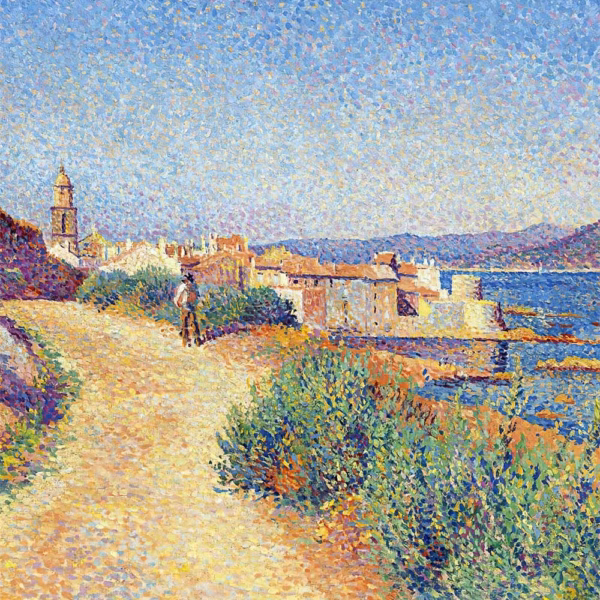 ‘Saint-Tropez’, Maximilien Luce, oil on canvas, 1892.