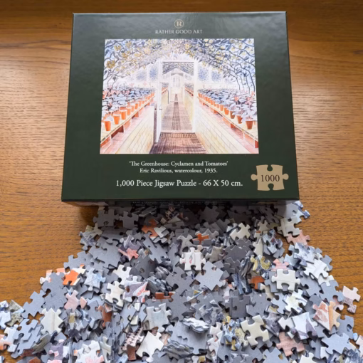 Eric Ravilious Jigsaw Puzzle: Greenhouse: Cyclamen and Tomatoes