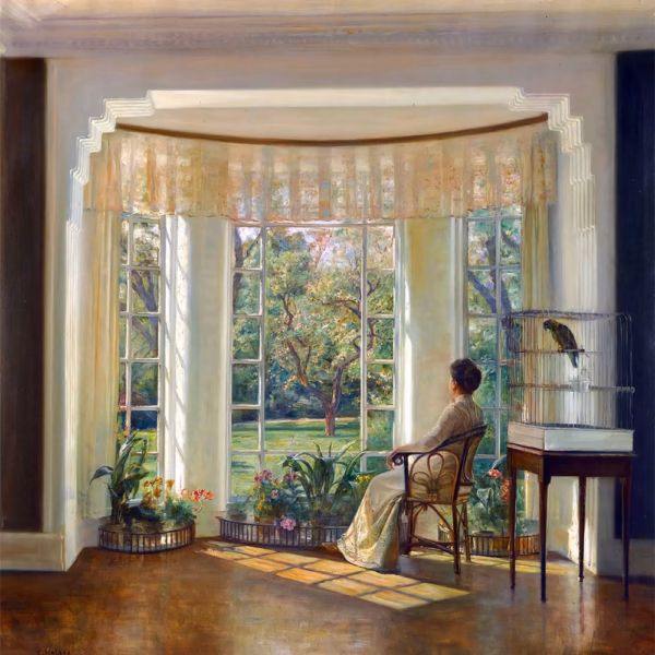 ‘Reflections’, Carl Vilhelm Holsøe (1863-1935), oil on canvas.