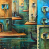 ‘A Place of Knowing’, Adrian Sykes, oil and mixed media on board.