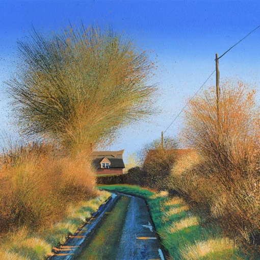 ‘Autumn Light’, Paul Evans, acrylic on canvas, 2021.