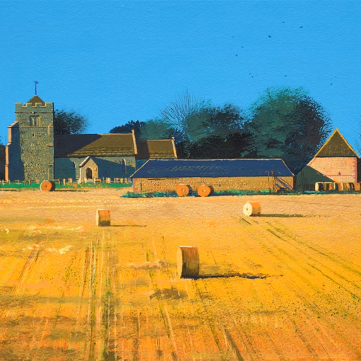 ‘Golden Light’, Paul Evans, acrylic on canvas, 2022.