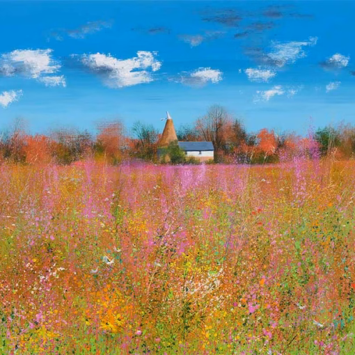 ‘September Sunshine’, Paul Evans, acrylic on canvas, 2017.