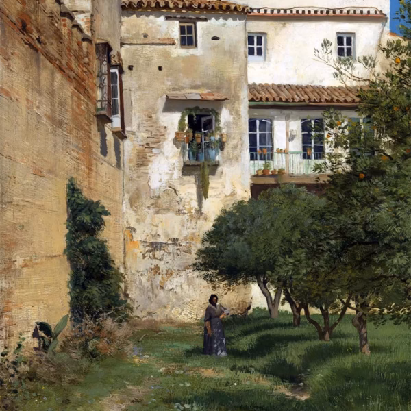 ‘From Sevilla in Spain’, Christian Skredsvig, oil on canvas, 1882.