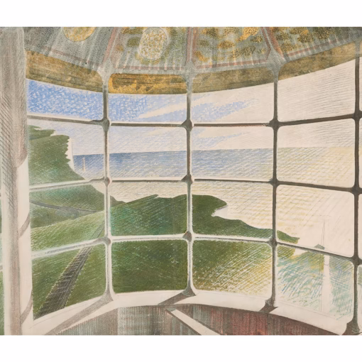 Eric Ravilious Prints: 'Beachy Head Lighthouse Belle Tout'.