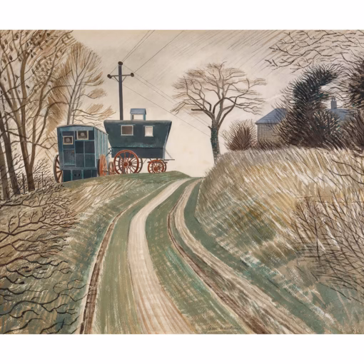 Eric Ravilious Prints: 'Caravans'.