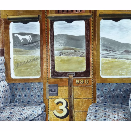 Eric Ravilious Prints: 'Train Landscape'.