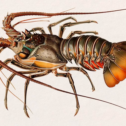 ‘Panulirus regius’, from Résultats des Campagnes Scientifiques by Albert I, Prince of Monaco (1848–1922).