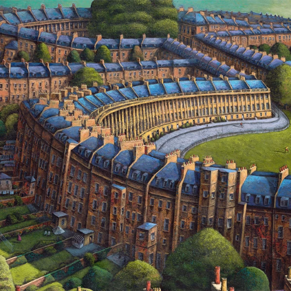 Bath Greetings Cards: ‘Sunday’, Adrian Sykes, oil and mixed media on board.