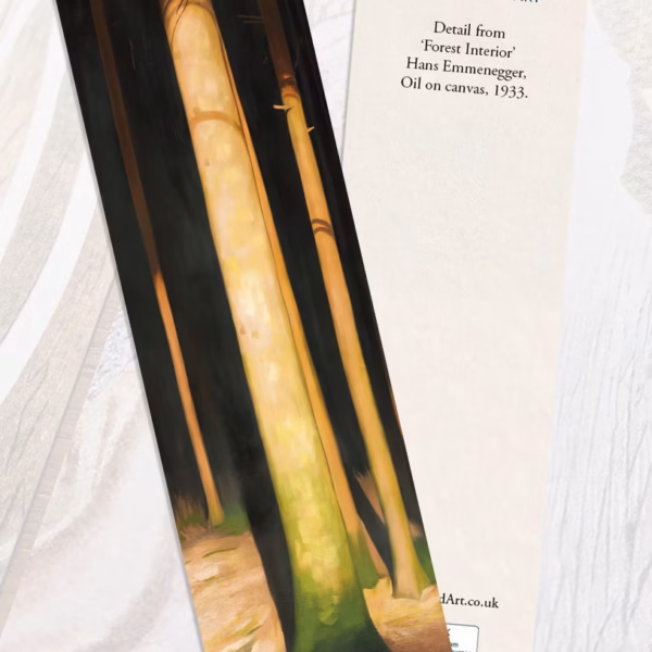 Hans Emmenegger 'Forest Interior' Bookmark.