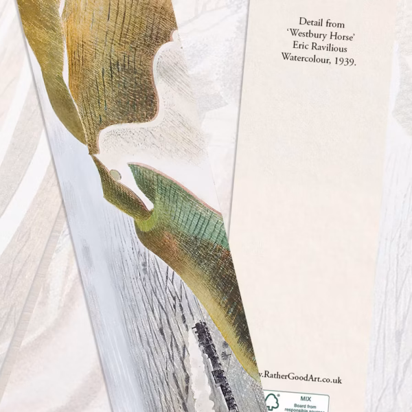 Eric Ravilious Bookmarks: Westbury Horse.