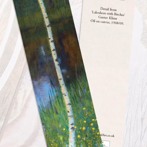 Gustav Klimt Bookmark: 'Lakeshore with Birches'.