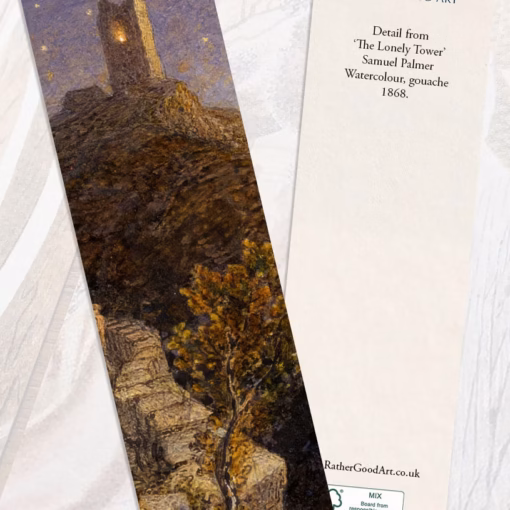 Samuel Palmer ‘The Lonely Tower’ (detail), watercolour, gouache 1868.