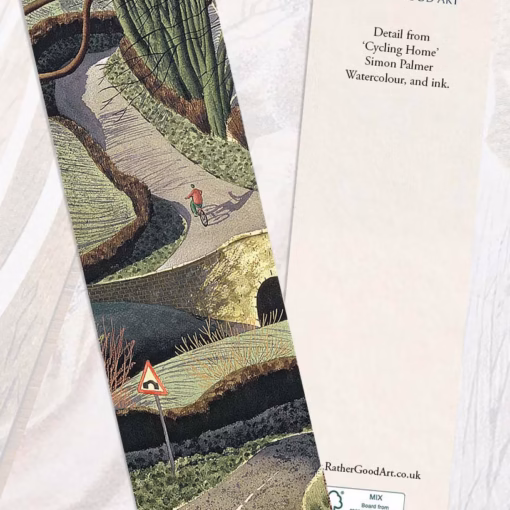Simon Palmer Bookmark: 'Cycling Home'.