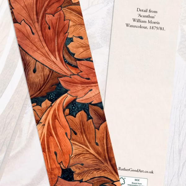 William Morris Bookmark: 'Acanthus'.