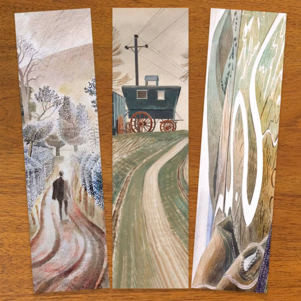 The Eric Ravilious Rivers and Paths Bookmark Collection.