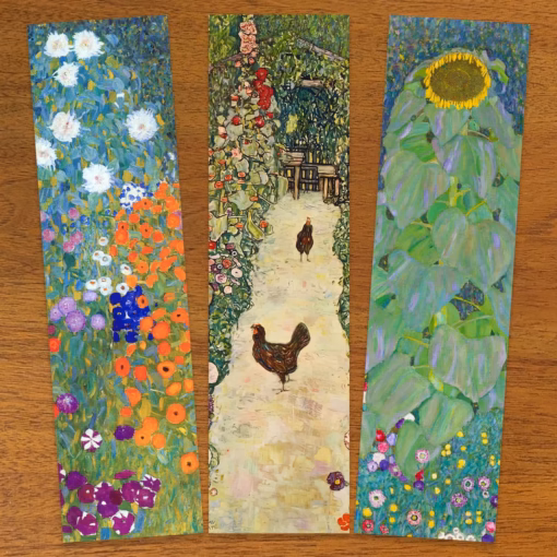 Gustav Klimt Gardens Bookmark Collection.