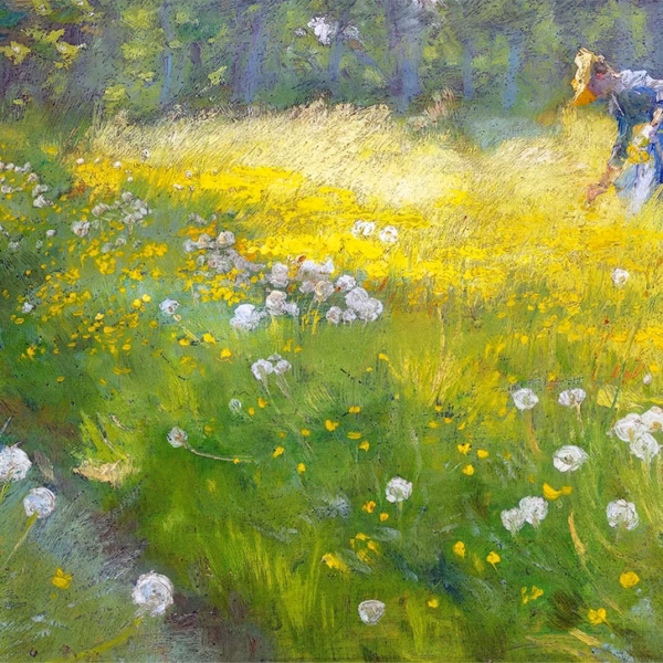 ‘Marie in the Garden at Skagen’, Peder Krøyer, oil on panel, 1892.