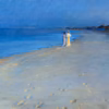 ‘Summer Evening at the South Beach, Skagen. Anna Archer and Marie Krøyer’, Peder Krøyer, oil on canvas, 1893.