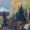 Autumn Greetings Cards: ‘Autumn Hillside’, Franklin Carmichael, oil on canvas, 1920.