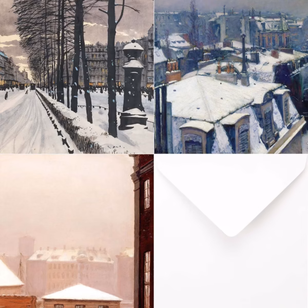 Cities Under Snow Christmas Card Collection.